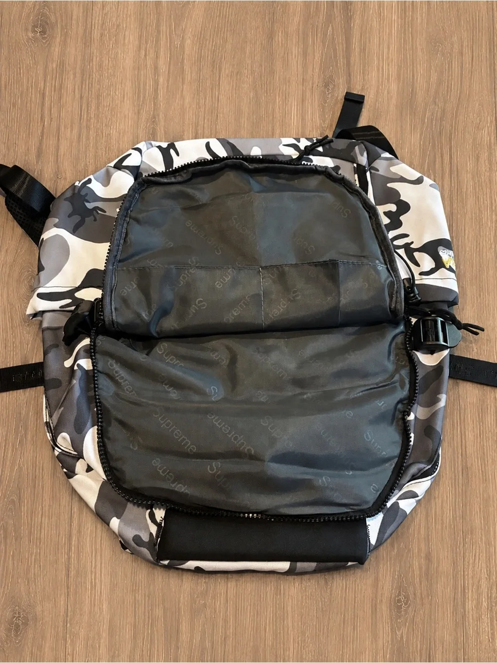 Supreme Black White Camo Backpack